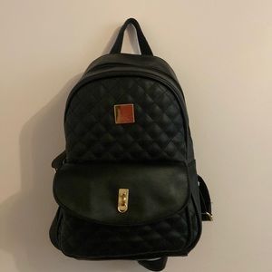 Mini black backpack